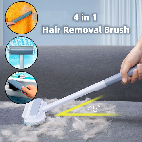 4 In 1 Multifunctional Hair Removal Brush Pet Dog Cat Hair Cleaner Brush Cat Hair Remover Window Screen Cleaning Tool Gadgets - PawLux1