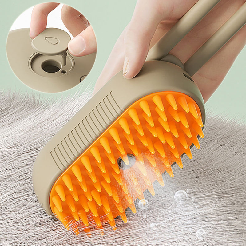 Cat Steam Brush Steamy Dog Brush 3 In 1 Electric Spray Cat Hair Brushes For Massage Pet Grooming Comb Hair Removal Combs Pet Products - PawLux1
