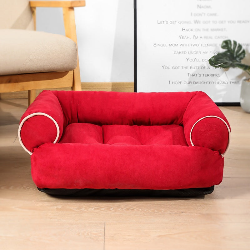 Dog Sofa Bed Sleeping Bag Kennel Cat Puppy Sofa Bed Pet House Winter Warm Beds Cushion - PawLux1