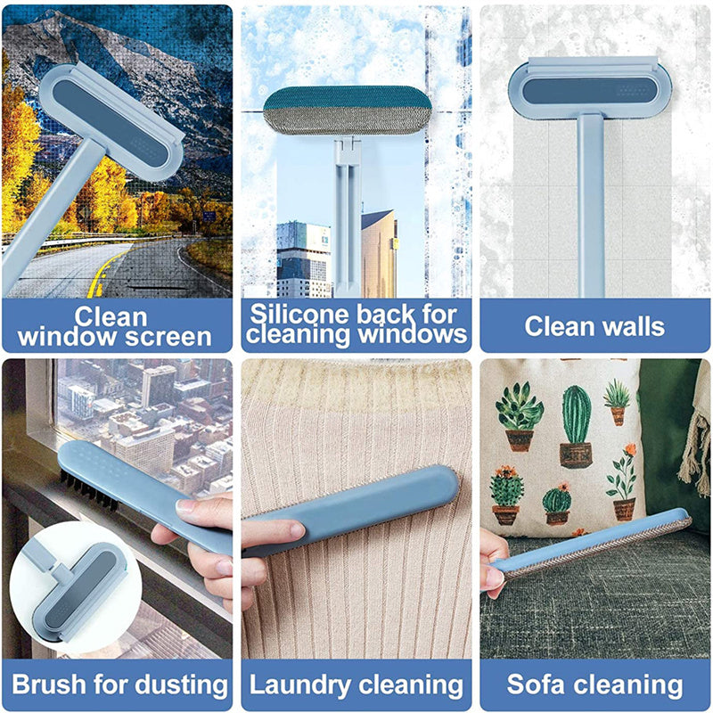 4 In 1 Multifunctional Hair Removal Brush Pet Dog Cat Hair Cleaner Brush Cat Hair Remover Window Screen Cleaning Tool Gadgets - PawLux1
