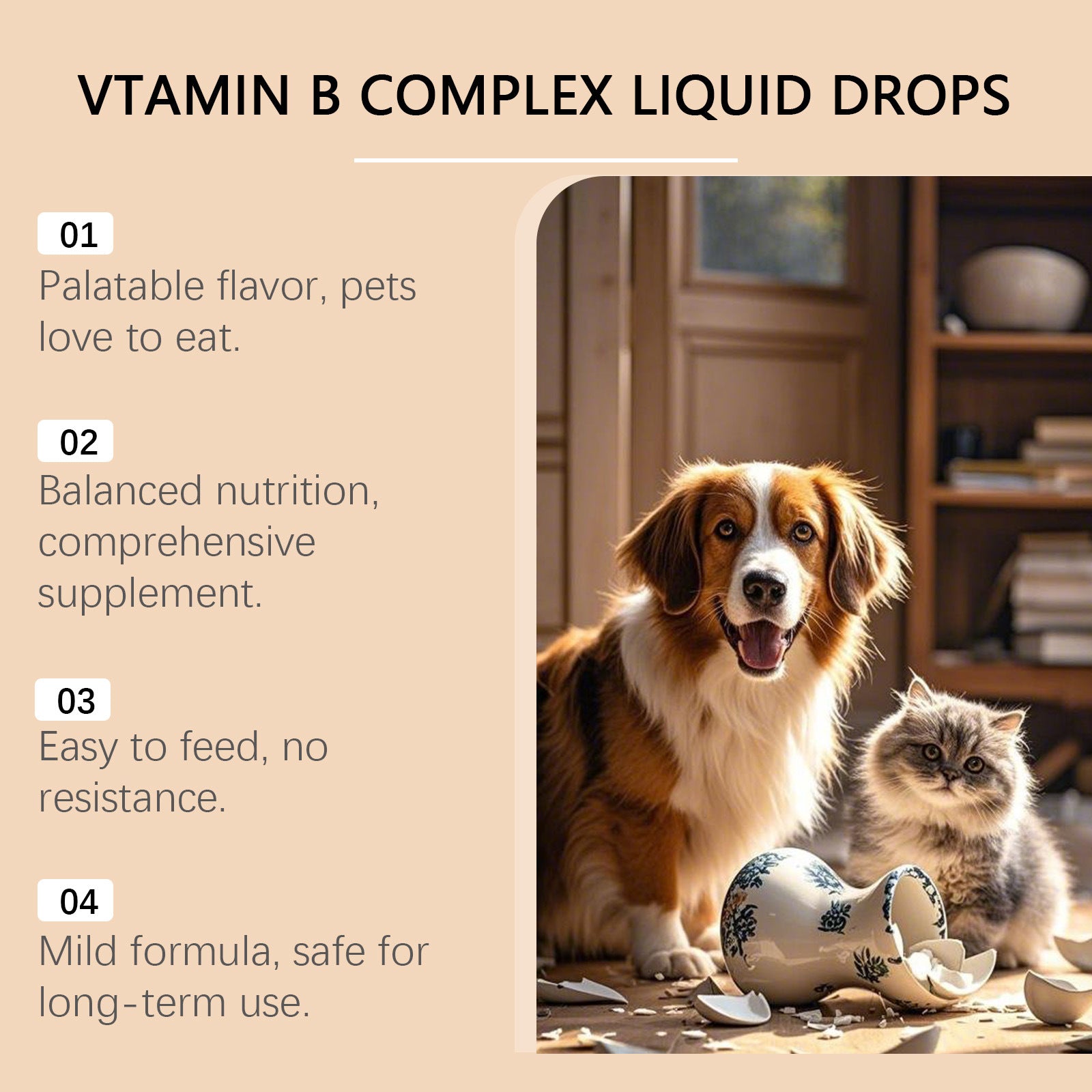 Pet Vitamin B Complex Drops - PawLux1