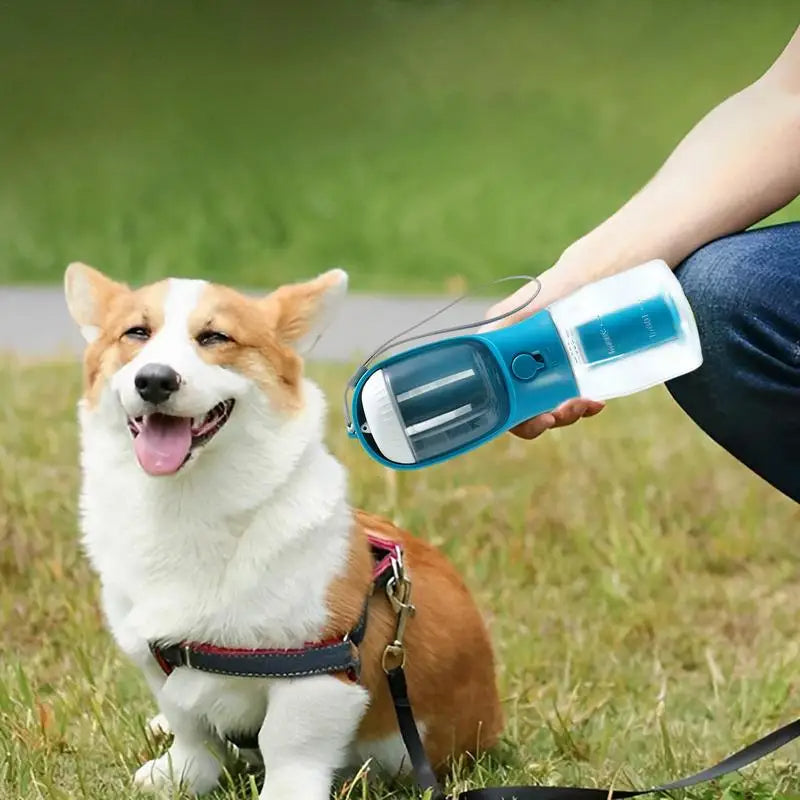 Dog Water Cup Drinking Food Garbage Bag Three-in-one Portable Small Multi-functional Pet Cups Pets Supplies - PawLux1