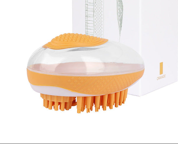 Dog Cat Bath Brush 2-in-1 Pet SPA Massage Comb Soft Silicone Pets Shower Hair Grooming Cmob Dog Cleaning Tool Pet Products - PawLux1