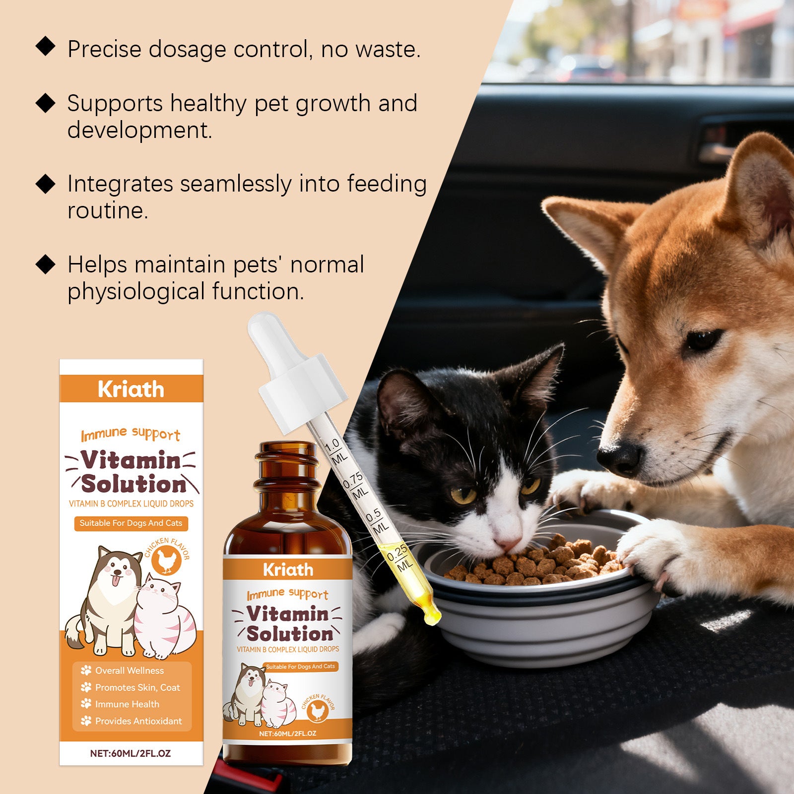 Pet Vitamin B Complex Drops - PawLux1