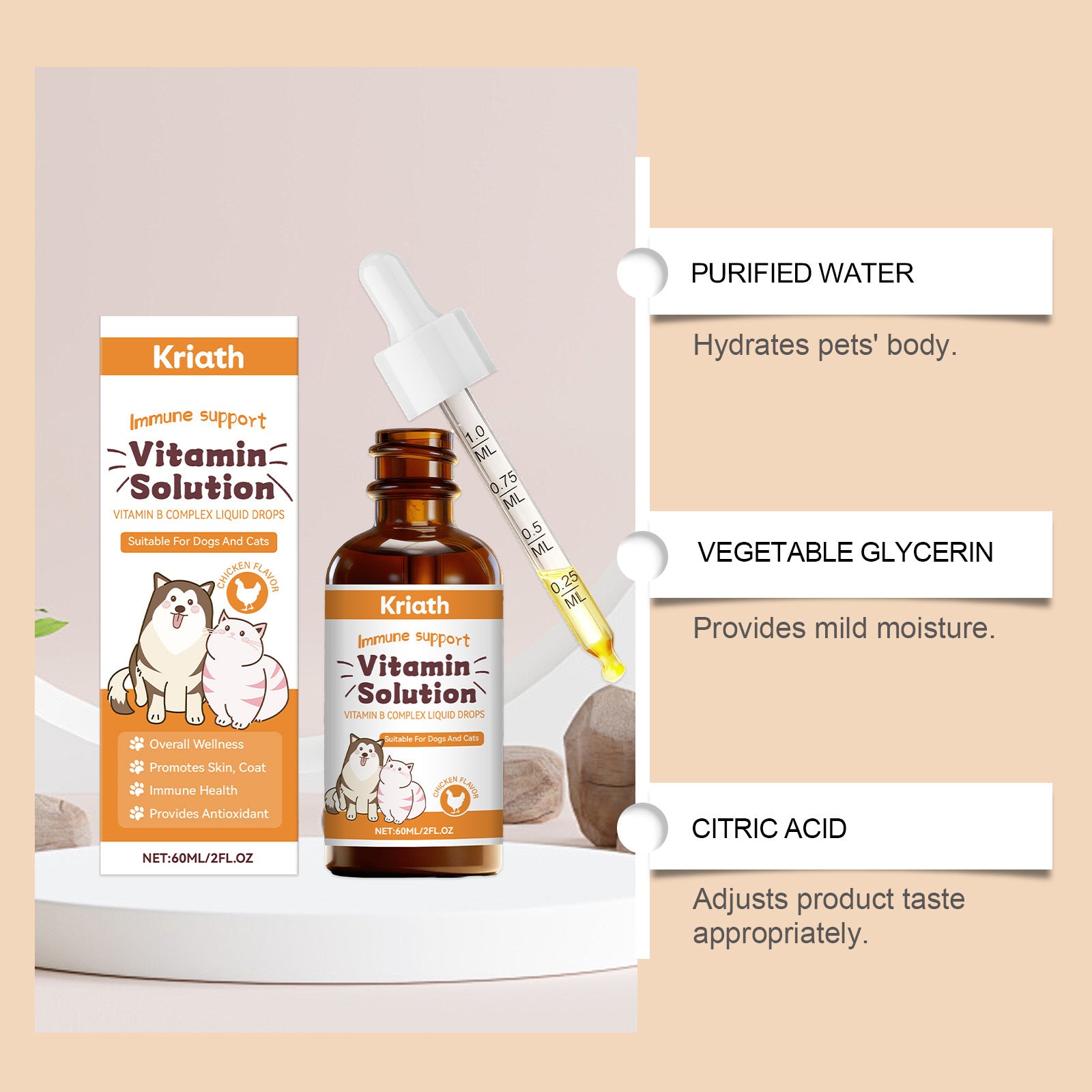 Pet Vitamin B Complex Drops - PawLux1