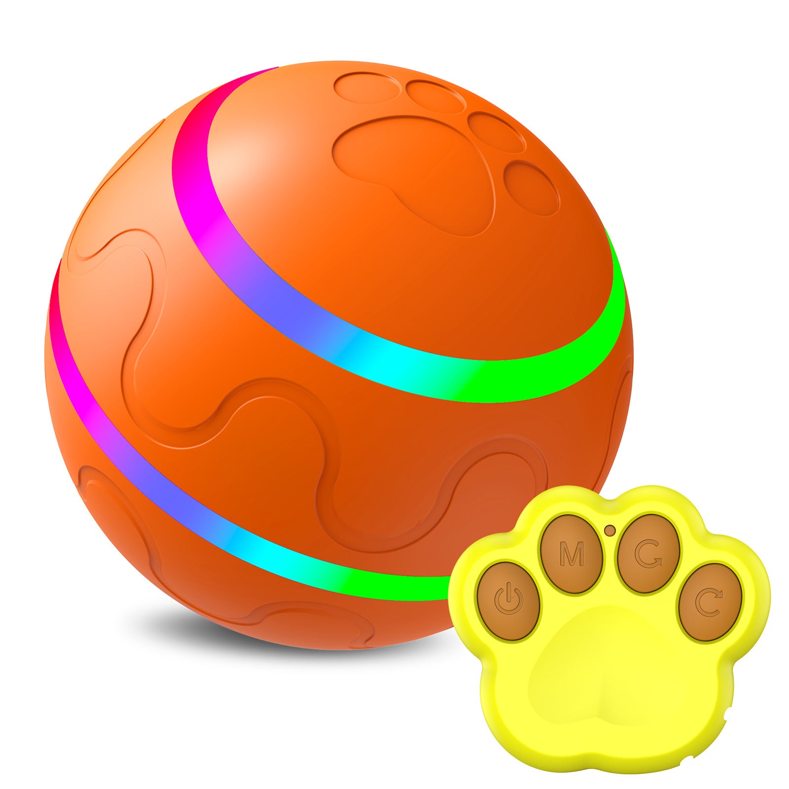 Pet New Cat Wicked Ball Toy Intelligent Ball USB Cat Toys Self Rotating Ball Automatic Rotation Ball - PawLux1
