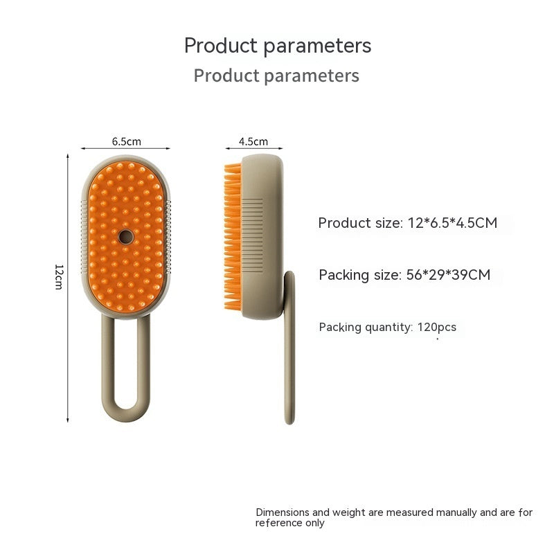 Cat Steam Brush Steamy Dog Brush 3 In 1 Electric Spray Cat Hair Brushes For Massage Pet Grooming Comb Hair Removal Combs Pet Products - PawLux1