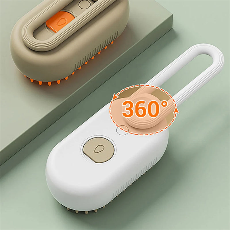 Cat Steam Brush Steamy Dog Brush 3 In 1 Electric Spray Cat Hair Brushes For Massage Pet Grooming Comb Hair Removal Combs Pet Products - PawLux1