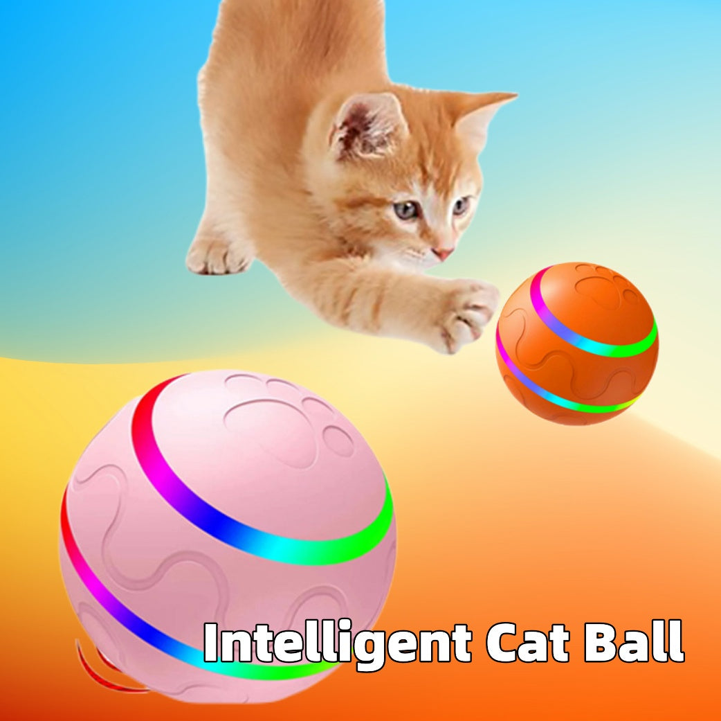 Pet New Cat Wicked Ball Toy Intelligent Ball USB Cat Toys Self Rotating Ball Automatic Rotation Ball - PawLux1